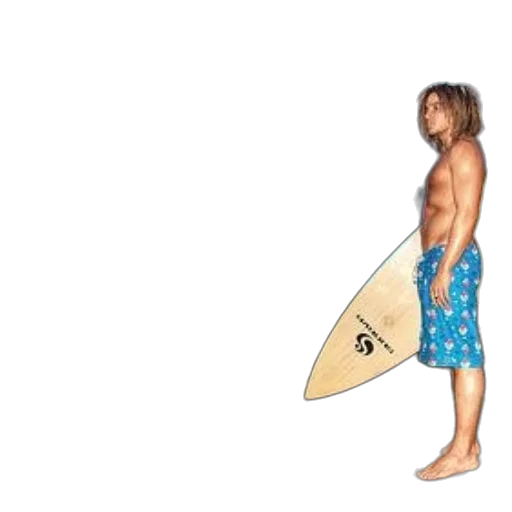 photorealistic, surfer, stands, rocky transparent PNG cut-out
