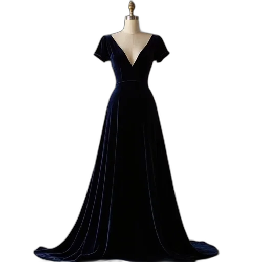 dress, dark, blue, line transparent PNG cut-out