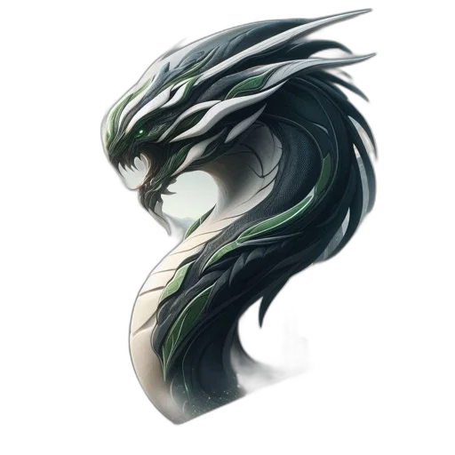 dragon, mask, creature, hair transparent PNG cut-out