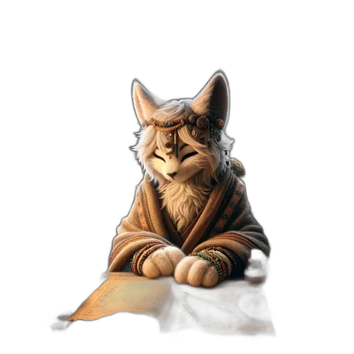 staff, animal, concept art, watercolor transparent PNG cut-out