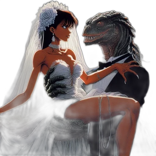 dragon, dress, concept art, fantasy art transparent PNG cut-out