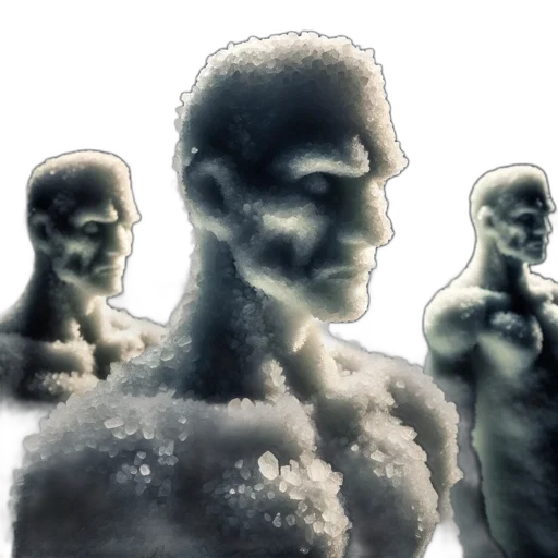 face, mask, 3d render, concept art transparent PNG cut-out
