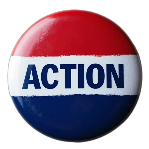 obama, campaign, button, says transparent PNG cut-out