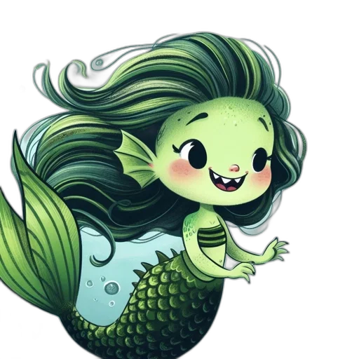 creature, concept art, fantasy art, watercolor transparent PNG cut-out