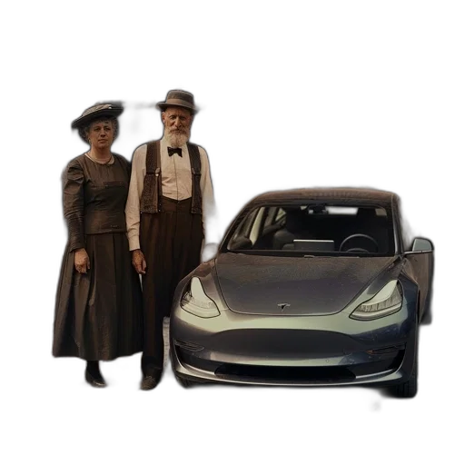 car, hat, robot, concept art transparent PNG cut-out