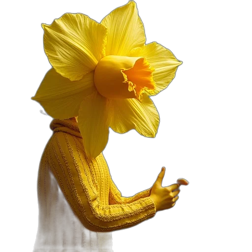 flower, mask, crown, dress transparent PNG cut-out