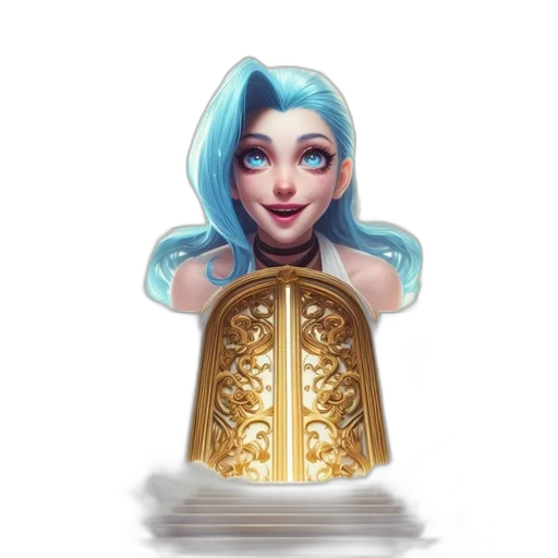 dress, jewelry, crown, staff transparent PNG cut-out