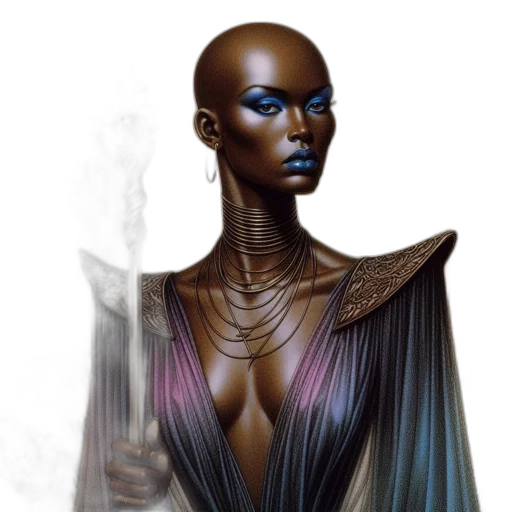 jewelry, dress, face, concept art transparent PNG cut-out