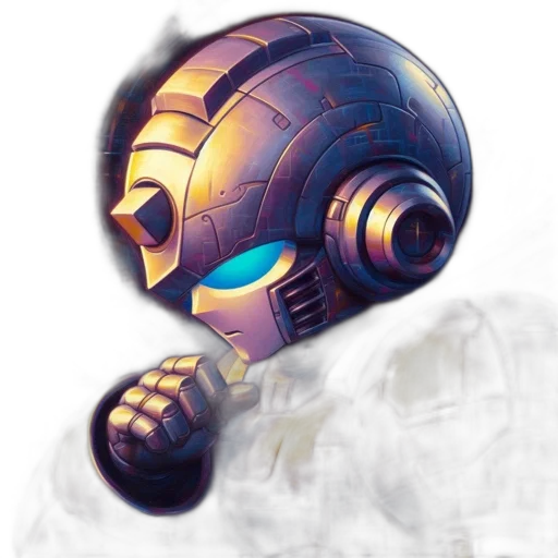 mask, robot, face, weapon transparent PNG cut-out