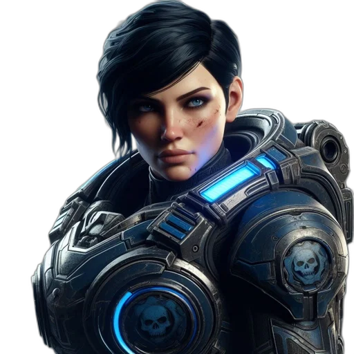 robot, face, weapon, staff transparent PNG cut-out