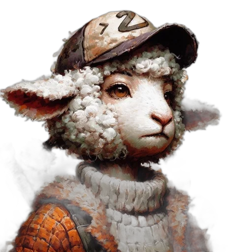 hat, face, animal, creature transparent PNG cut-out