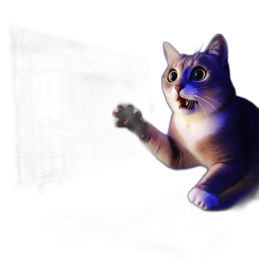 animal, creature, staff, 3d render transparent PNG cut-out