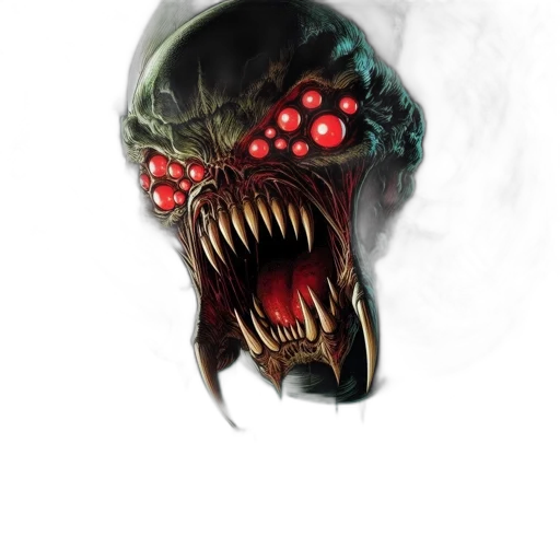 creature, mask, face, concept art transparent PNG cut-out