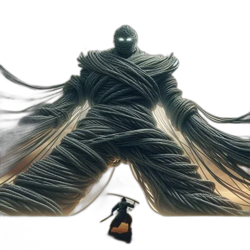 hair, creature, dress, mask transparent PNG cut-out