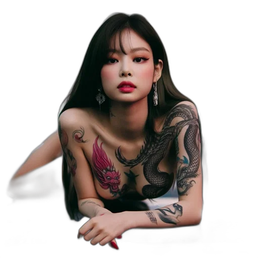 jewelry, dress, dragon, photorealistic transparent PNG cut-out