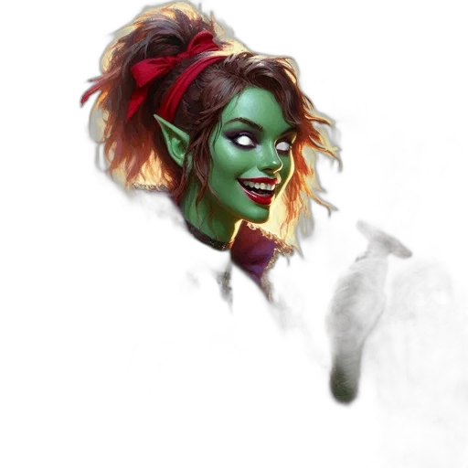 face, staff, mask, creature transparent PNG cut-out