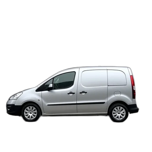 car, 3d render, silver, minivan transparent PNG cut-out