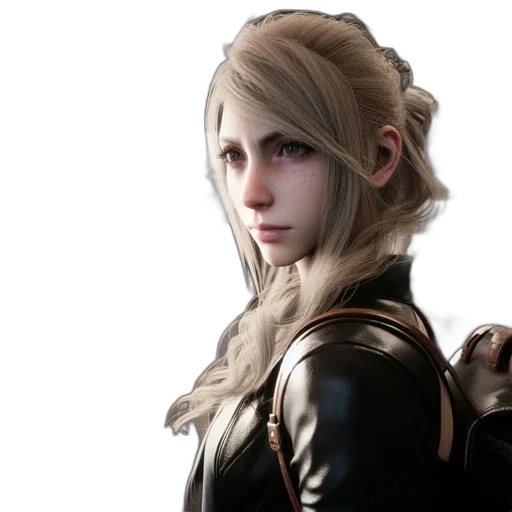 face, jacket, staff, concept art transparent PNG cut-out