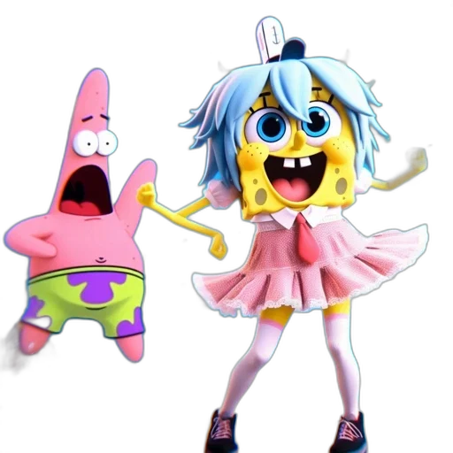 concept art, 3d render, anime, cartoon transparent PNG cut-out