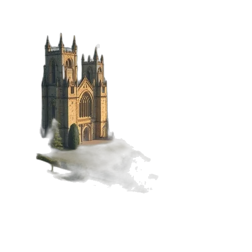 building, dragon, crown, staff transparent PNG cut-out
