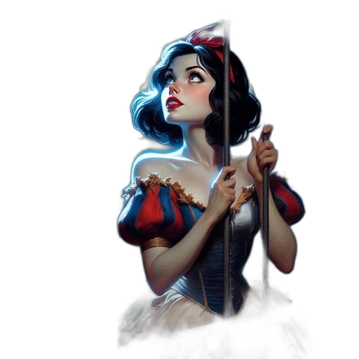 staff, sword, umbrella, dress transparent PNG cut-out