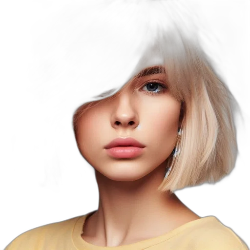 hair, face, hat, mask transparent PNG cut-out