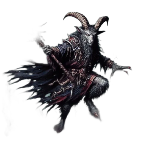 dragon, creature, staff, weapon transparent PNG cut-out