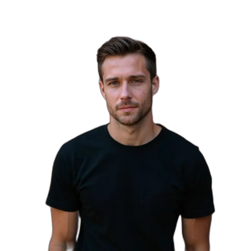 staff, face, jacket, hair transparent PNG cut-out