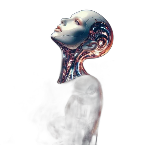 robot, mask, face, creature transparent PNG cut-out