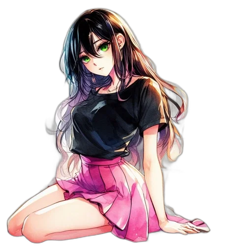 dress, creature, face, flower transparent PNG cut-out
