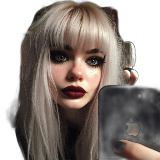 face, hair, robot, mask transparent PNG cut-out