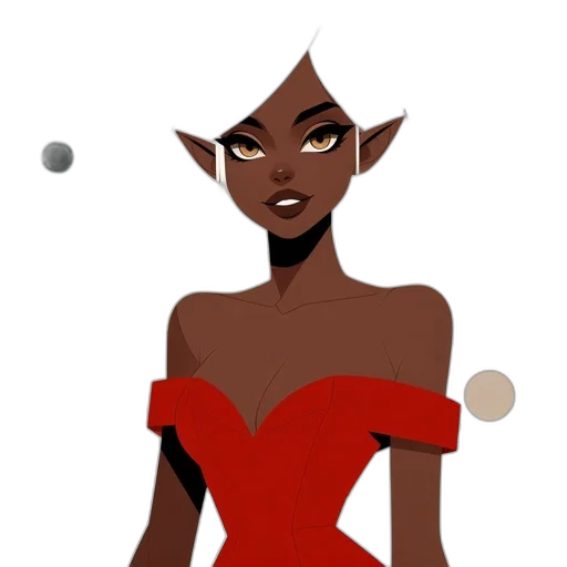 dress, jewelry, staff, crown transparent PNG cut-out