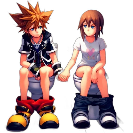 pixel art, concept art, 3d render, anime transparent PNG cut-out