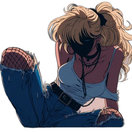jacket, hair, anime, comic book art transparent PNG cut-out