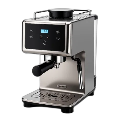 robot, modern, espresso, machine transparent PNG cut-out