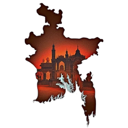 concept art, forest, bangladesh, map transparent PNG cut-out