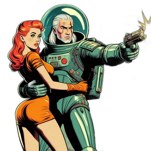 comic book art, concept art, outer space, space transparent PNG cut-out