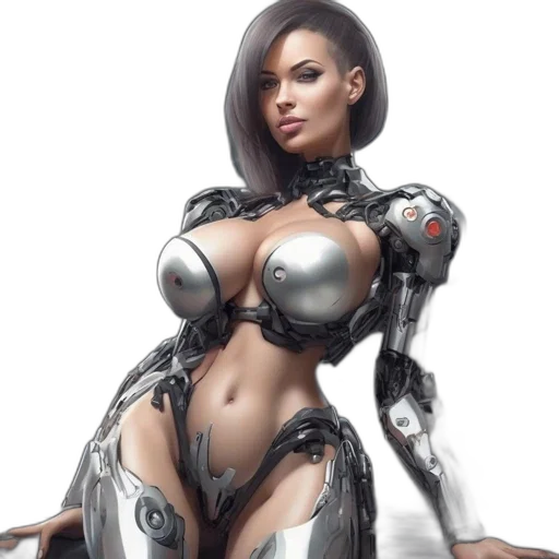 robot, dress, concept art, fantasy art transparent PNG cut-out