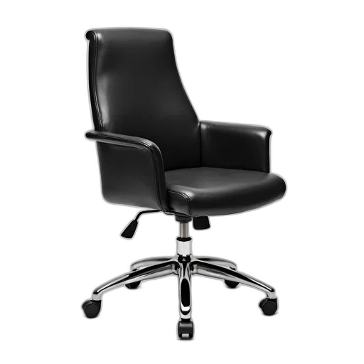furniture, staff, 3d render, black transparent PNG cut-out