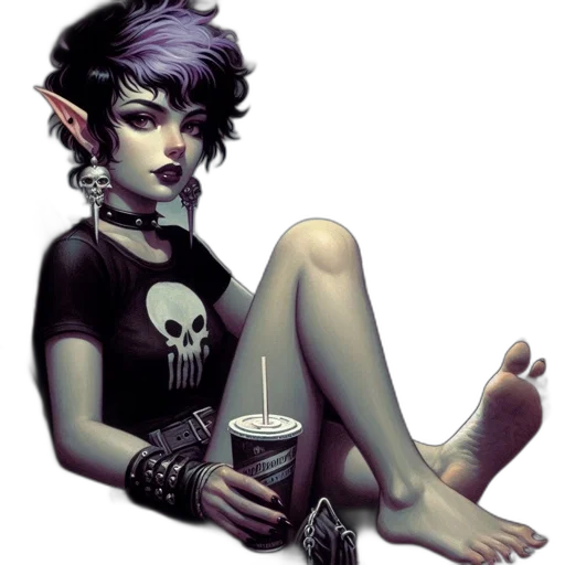 fantasy art, pixel art, concept art, comic book art transparent PNG cut-out