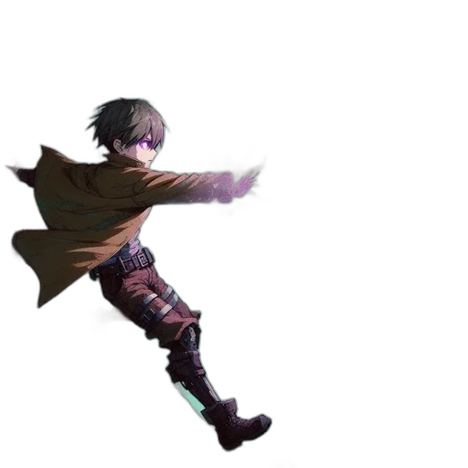 weapon, sword, creature, jacket transparent PNG cut-out