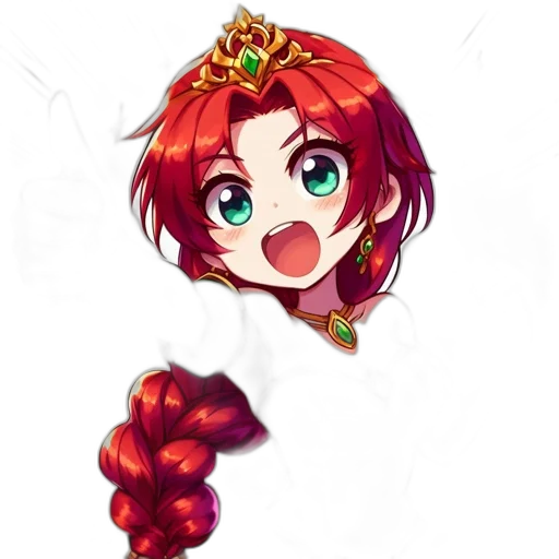 crown, staff, weapon, flower transparent PNG cut-out