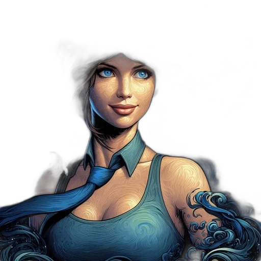 robot, face, comic book art, fantasy art transparent PNG cut-out