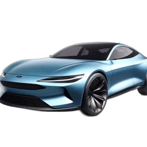 car, concept art, 3d render, photorealistic transparent PNG cut-out