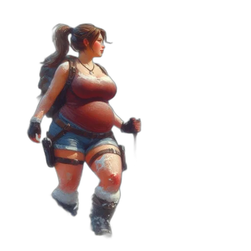 weapon, staff, robot, dress transparent PNG cut-out