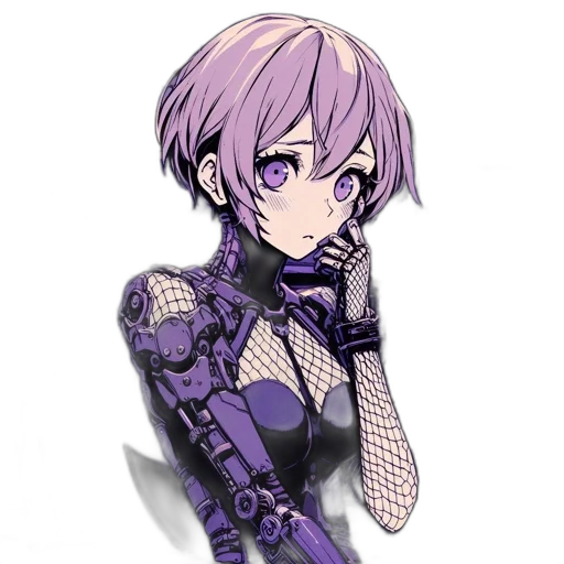 robot, weapon, staff, dress transparent PNG cut-out