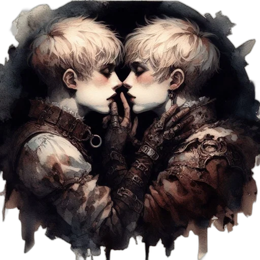 fantasy art, watercolor, concept art, pixel art transparent PNG cut-out