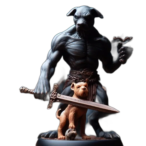 concept art, fantasy art, miniature, figurines transparent PNG cut-out