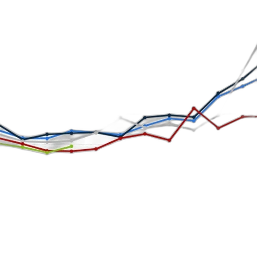 line, graph, showing, trend transparent PNG cut-out