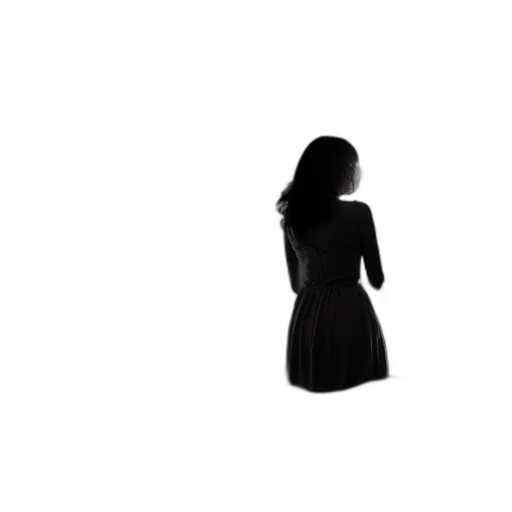 dress, jacket, staff, hair transparent PNG cut-out